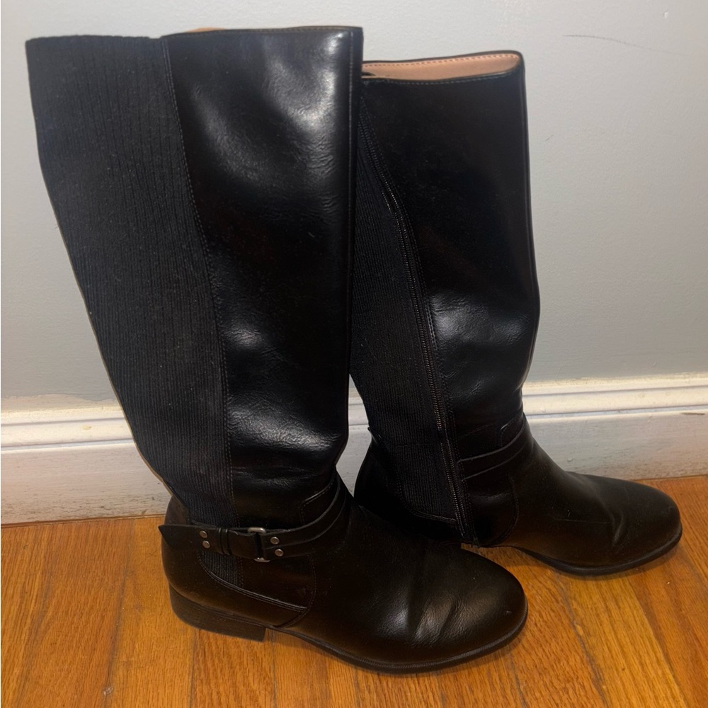 Life Stride Black Over the Knee Boots